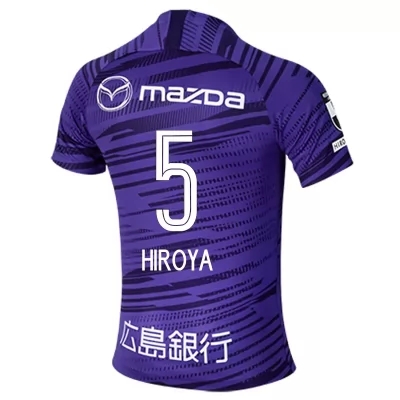 Homme Football Maillot Hiroya Matsumoto #5 Tenues Domicile Violet 2020/21 Chemise