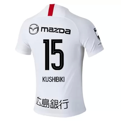 Homme Football Maillot Kazuki Kushibiki #15 Tenues Extérieur Blanc 2020/21 Chemise