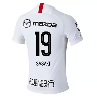 Homme Football Maillot Sho Sasaki #19 Tenues Extérieur Blanc 2020/21 Chemise