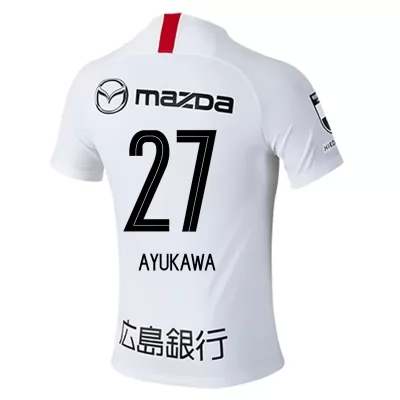 Homme Football Maillot Shun Ayukawa #27 Tenues Extérieur Blanc 2020/21 Chemise