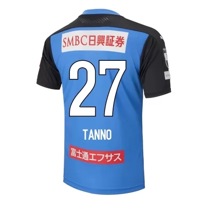 Homme Football Maillot Kenta Tanno #27 Tenues Domicile Bleu 2020/21 Chemise