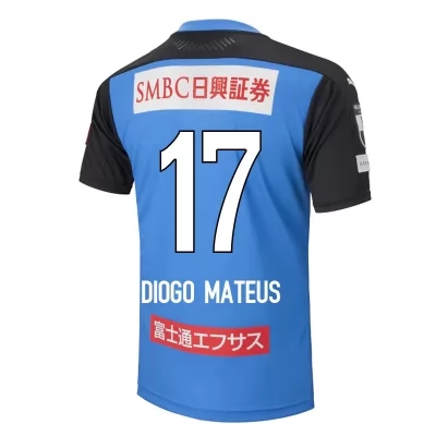 Homme Football Maillot Diogo Mateus #17 Tenues Domicile Bleu 2020/21 Chemise