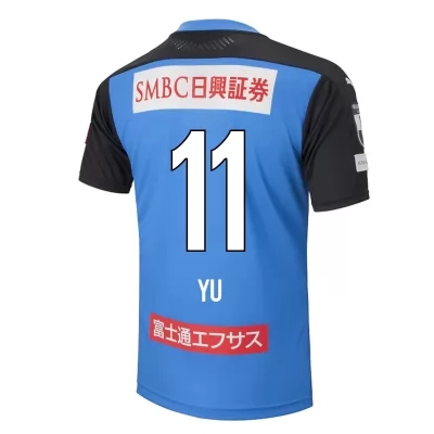 Homme Football Maillot Yu Kobayashi #11 Tenues Domicile Bleu 2020/21 Chemise