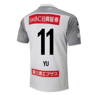 Homme Football Maillot Yu Kobayashi #11 Tenues Extérieur Blanc 2020/21 Chemise