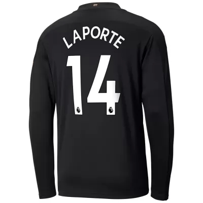 Homme Football Maillot Aymeric Laporte #14 Tenues Extérieur Noire 2020/21 Chemise