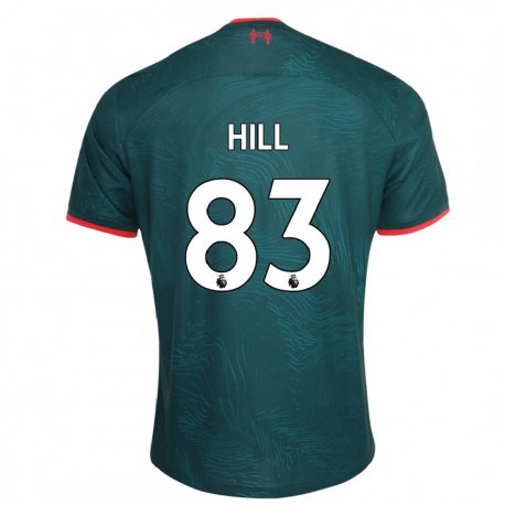 Kandiny Enfant Maillot Thomas Hill #83 Vert Foncé Troisieme 2022/23 T-shirt