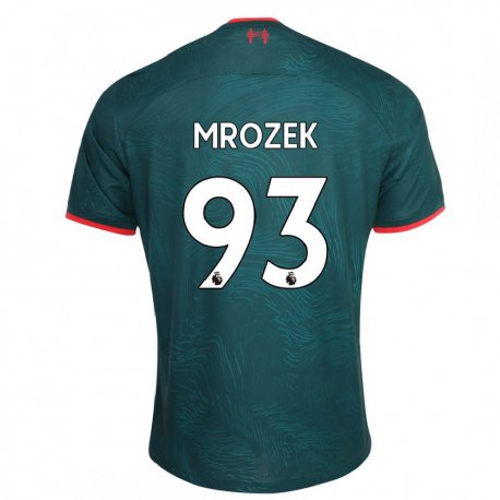 Kandiny Enfant Maillot Fabian Mrozek #93 Vert Foncé Troisieme 2022/23 T-shirt