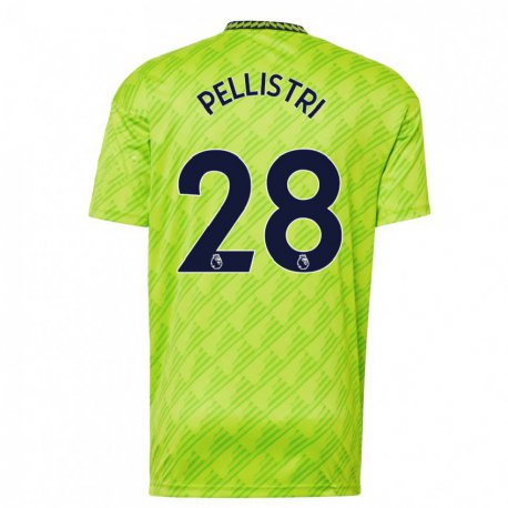 Kandiny Enfant Maillot Facundo Pellistri #28 Vert Clair Troisieme 2022/23 T-shirt
