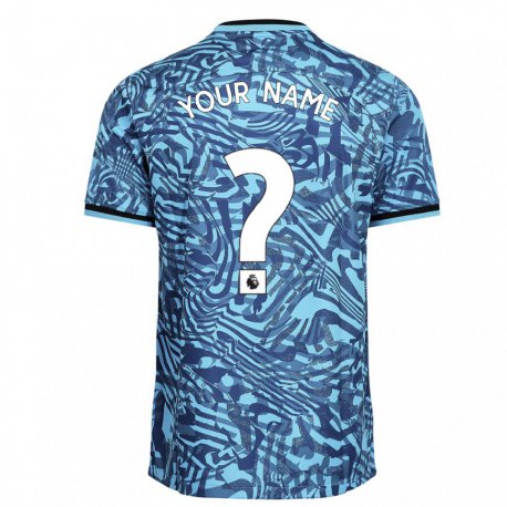 Kandiny Enfant Maillot Votre Nom #0 Bleu Bleu Foncé Troisieme 2022/23 T-shirt