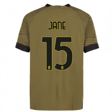 Kandiny Homme Maillot Refiloe Jane #15 Vert Foncé Noir Troisieme 2022/23 T-shirt