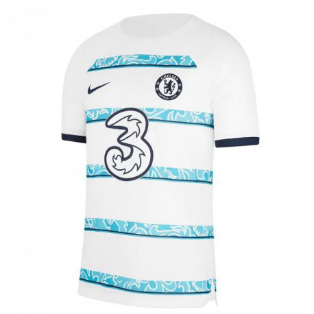 Kandiny Femme Maillot Jorginho #5 Blanc Bleu Clair Troisieme 2022/23 T-shirt