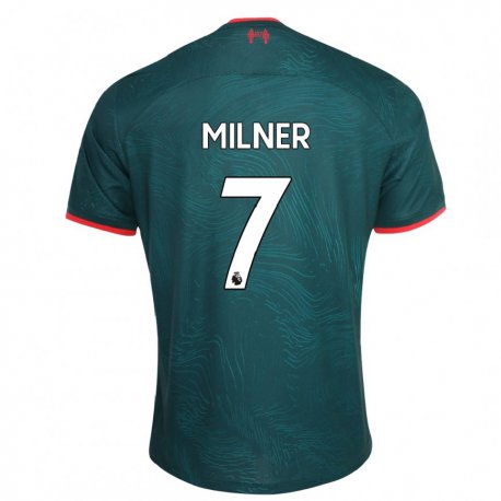Kandiny Femme Maillot James Milner #7 Vert Foncé Troisieme 2022/23 T-shirt