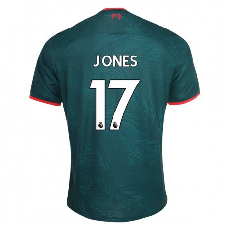 Kandiny Femme Maillot Curtis Jones #17 Vert Foncé Troisieme 2022/23 T-shirt