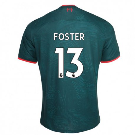 Kandiny Femme Maillot Rylee Foster #13 Vert Foncé Troisieme 2022/23 T-shirt