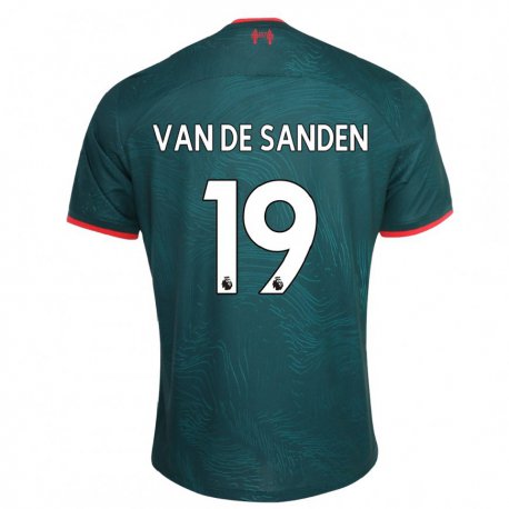 Kandiny Femme Maillot Shanice Van De Sanden #19 Vert Foncé Troisieme 2022/23 T-shirt