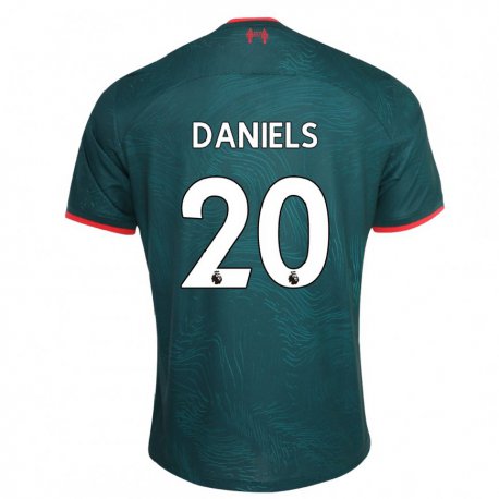 Kandiny Femme Maillot Yana Daniels #20 Vert Foncé Troisieme 2022/23 T-shirt