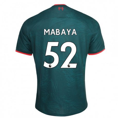 Kandiny Femme Maillot Isaac Mabaya #52 Vert Foncé Troisieme 2022/23 T-shirt