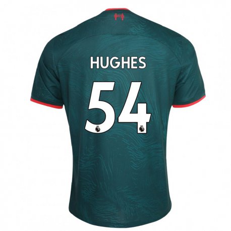 Kandiny Femme Maillot Liam Hughes #54 Vert Foncé Troisieme 2022/23 T-shirt
