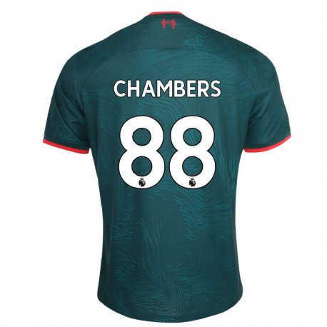 Kandiny Femme Maillot Luke Chambers #88 Vert Foncé Troisieme 2022/23 T-shirt