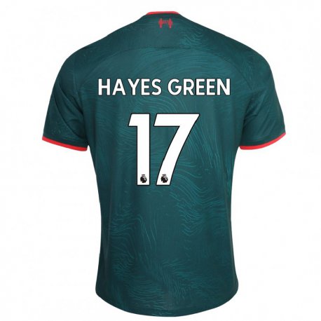 Kandiny Femme Maillot Charlie Hayes-green #17 Vert Foncé Troisieme 2022/23 T-shirt