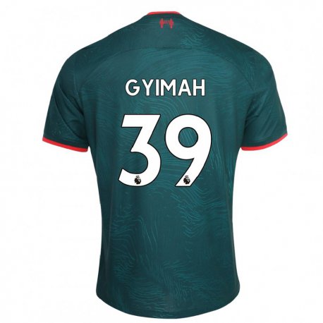 Kandiny Femme Maillot Francis Gyimah #39 Vert Foncé Troisieme 2022/23 T-shirt