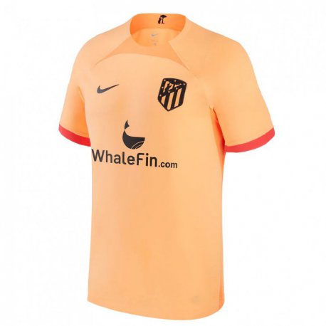 Kandiny Femme Maillot Nacho Quintana #0 Orange Clair Troisieme 2022/23 T-shirt