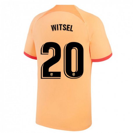 Kandiny Femme Maillot Axel Witsel #20 Orange Clair Troisieme 2022/23 T-shirt