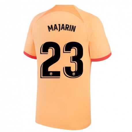 Kandiny Femme Maillot Sonia Majarin #23 Orange Clair Troisieme 2022/23 T-shirt