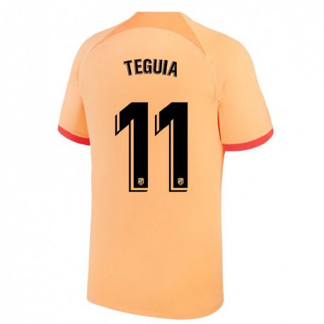 Kandiny Femme Maillot Cedric Teguia #11 Orange Clair Troisieme 2022/23 T-shirt