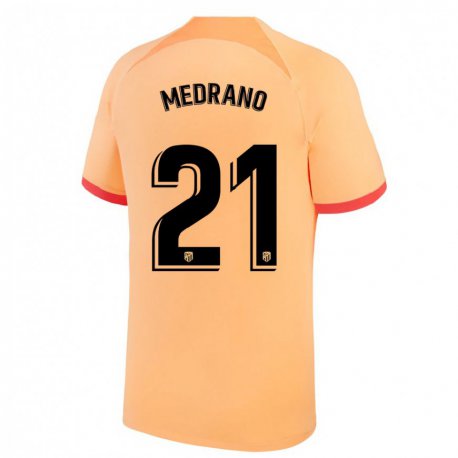 Kandiny Femme Maillot Fernando Medrano #21 Orange Clair Troisieme 2022/23 T-shirt