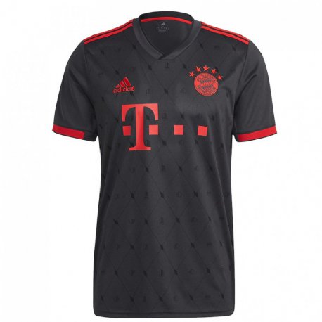 Kandiny Femme Maillot Manuel Neuer #1 Noir Et Rouge Troisieme 2022/23 T-shirt