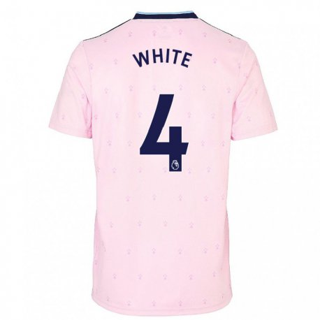 Kandiny Femme Maillot Ben White #4 Rose Marine Troisieme 2022/23 T-shirt