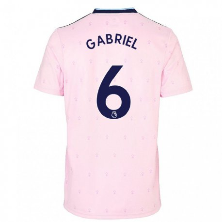 Kandiny Femme Maillot Gabriel Magalhaes #6 Rose Marine Troisieme 2022/23 T-shirt