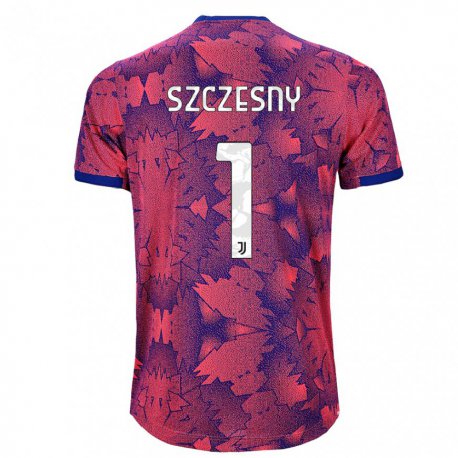 Kandiny Femme Maillot Wojciech Szczesny #1 Rose Rouge Bleu Troisieme 2022/23 T-shirt