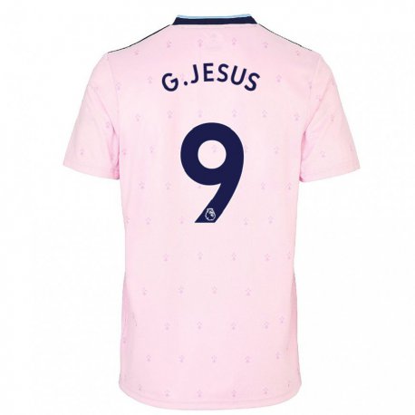 Kandiny Femme Maillot Gabriel Jesus #9 Rose Marine Troisieme 2022/23 T-shirt