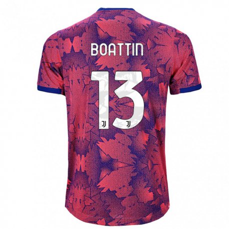 Kandiny Femme Maillot Lisa Boattin #13 Rose Rouge Bleu Troisieme 2022/23 T-shirt