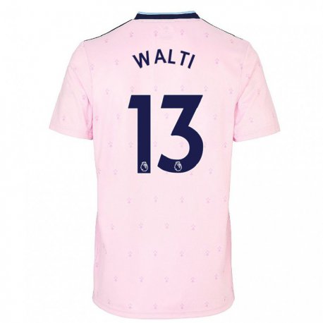 Kandiny Femme Maillot Lia Walti #13 Rose Marine Troisieme 2022/23 T-shirt
