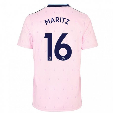 Kandiny Femme Maillot Noelle Maritz #16 Rose Marine Troisieme 2022/23 T-shirt