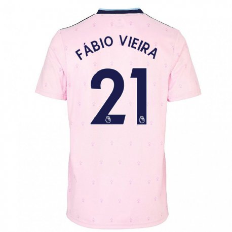 Kandiny Femme Maillot Fabio Vieira #21 Rose Marine Troisieme 2022/23 T-shirt