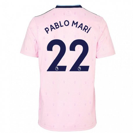 Kandiny Femme Maillot Pablo Mari #22 Rose Marine Troisieme 2022/23 T-shirt