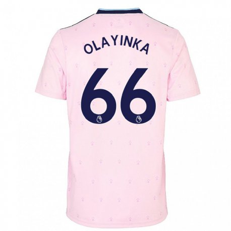 Kandiny Femme Maillot James Olayinka #66 Rose Marine Troisieme 2022/23 T-shirt
