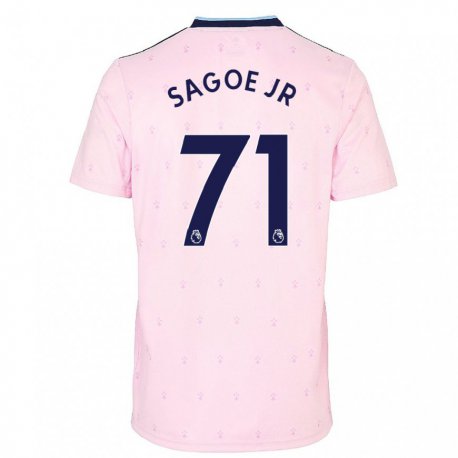 Kandiny Femme Maillot Charles Sagoe Jr #71 Rose Marine Troisieme 2022/23 T-shirt
