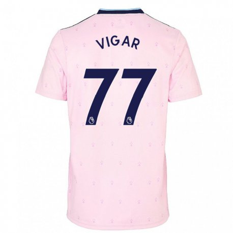 Kandiny Femme Maillot Billy Vigar #77 Rose Marine Troisieme 2022/23 T-shirt