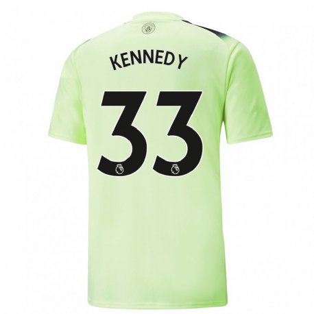 Kandiny Femme Maillot Alanna Kennedy #33 Vert Gris Foncé Troisieme 2022/23 T-shirt