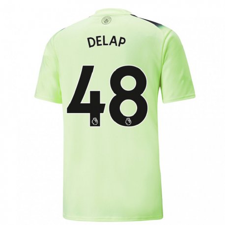 Kandiny Femme Maillot Liam Delap #48 Vert Gris Foncé Troisieme 2022/23 T-shirt