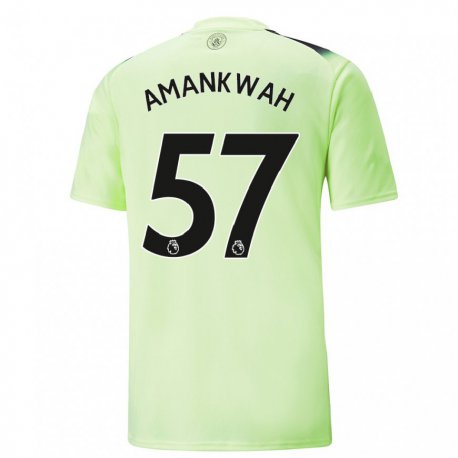 Kandiny Femme Maillot Yeboah Amankwah #57 Vert Gris Foncé Troisieme 2022/23 T-shirt