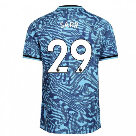 Kandiny Femme Maillot Pape Matar Sarr #29 Bleu Bleu Foncé Troisieme 2022/23 T-shirt