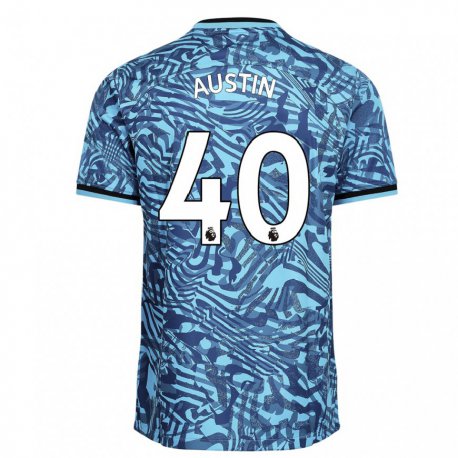 Kandiny Femme Maillot Brandon Austin #40 Bleu Bleu Foncé Troisieme 2022/23 T-shirt