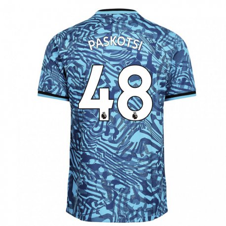 Kandiny Femme Maillot Maksim Paskotsi #48 Bleu Bleu Foncé Troisieme 2022/23 T-shirt