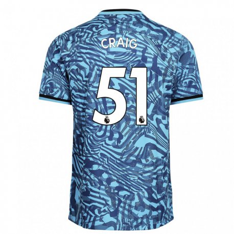 Kandiny Femme Maillot Matthew Craig #51 Bleu Bleu Foncé Troisieme 2022/23 T-shirt